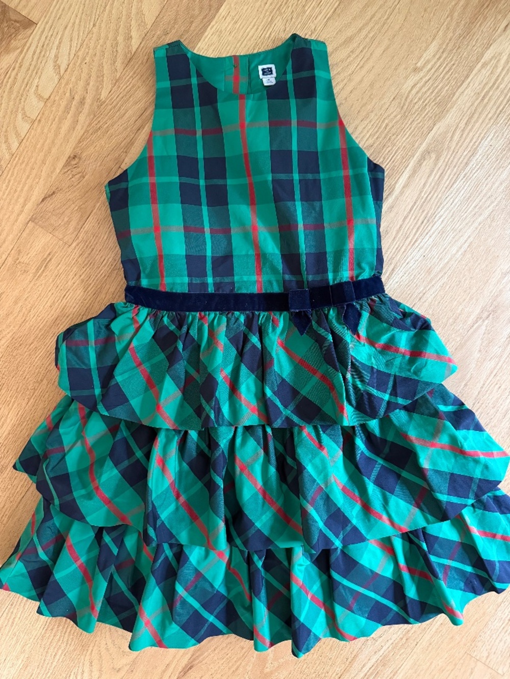 Janie and Jack Size 8 tiered ruffle holiday dress